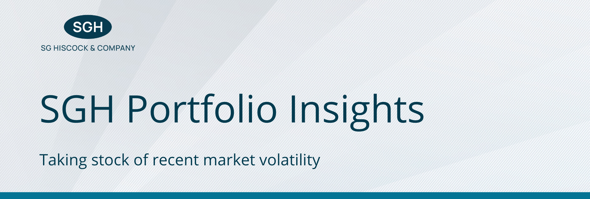 Hamish Tadgell – Taking Stock of Recent Market Volatility